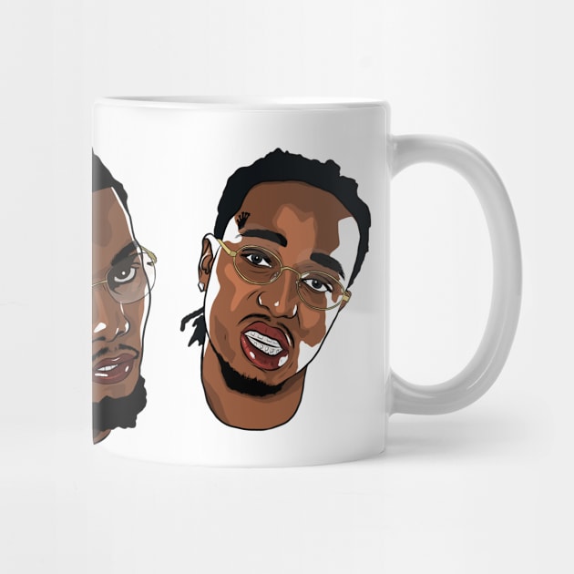 Migos Rappers Quavo Takeoff Offset by Footie Prints